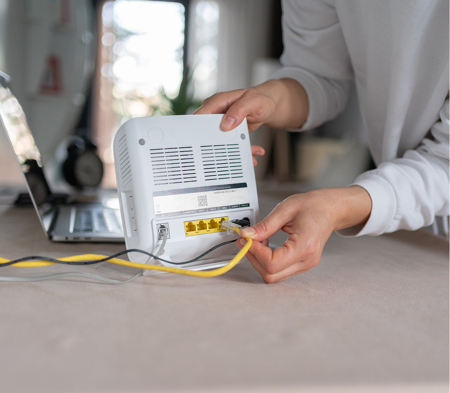 Setting up a home internet connection